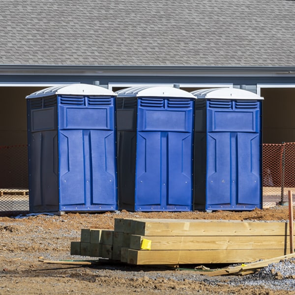 how can i report damages or issues with the porta potties during my rental period in Austin Indiana